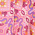 Mosaic Print 3/4 Sleeve Longline Blouse