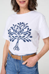 Sparkly Graphic Print Short Sleeve Top