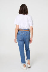 Sparkly Graphic Print Short Sleeve Top