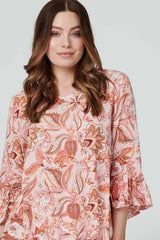 Paisley Print Oversized Blouse