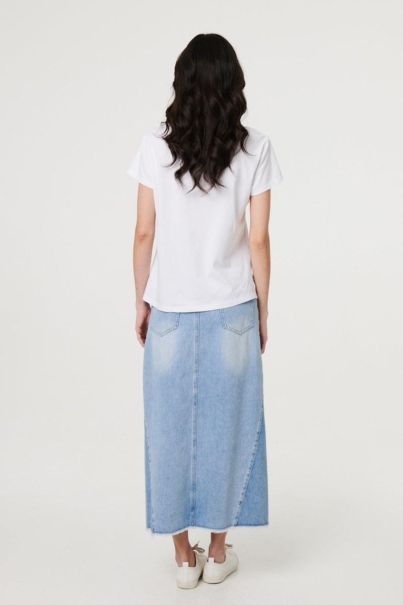 Metallic Star Detail Relaxed T-Shirt