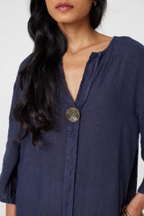 Longline 3/4 Sleeve Knee Length Tunic