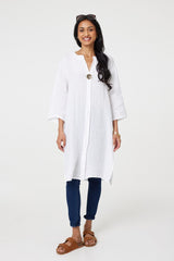 Longline 3/4 Sleeve Knee Length Tunic