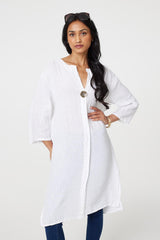 Longline 3/4 Sleeve Knee Length Tunic