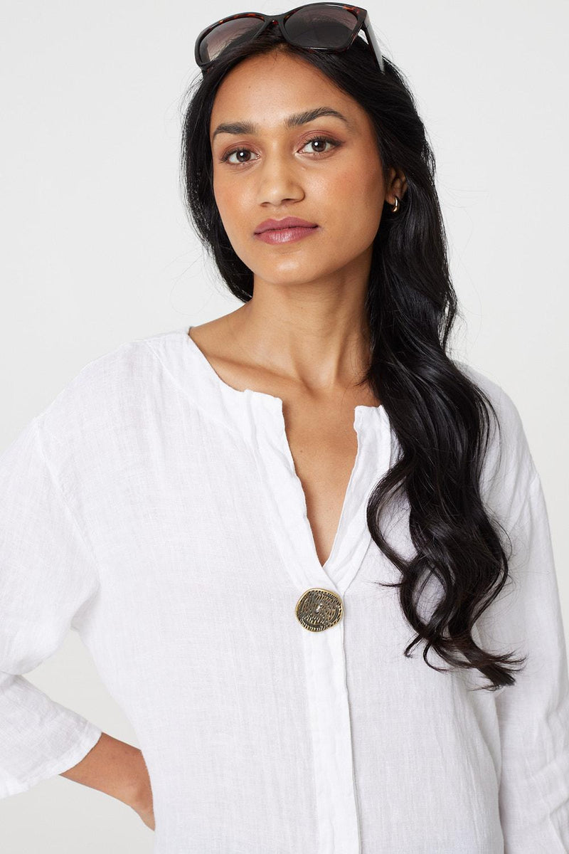 Longline 3/4 Sleeve Knee Length Tunic