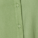 Plain Puff Sleeve Button-Up Shirt