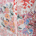 Floral Print Longline Semi Sheer Shirt