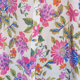 Floral Long Sleeve Longline Blouse