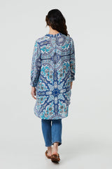 Paisley Long Sleeve Tunic Shirt