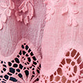 Embroidered Lace Long Sleeve Shirt
