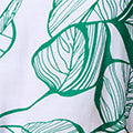Leaf Print 3/4 Sleeve Layered Tunic Top