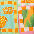 Patchwork Print Short Sleeve Boxy Shirt
