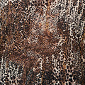 Animal Print Sheer Mesh Blouse