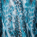 Animal Print Semi Sheer Blouse Top