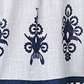 Ikat Print V-Neck 3/4 Sleeve Blouse
