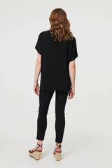 Sparkly Embellished Relaxed T-Shirt