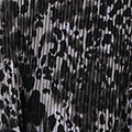 Animal Print Sheer Pleated Blouse