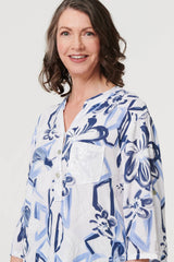Floral Sequin Embellished Blouse Top