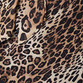 Animal Print Tie Neck Long Sleeve Blouse