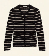 THERESE CARDIGAN -- NOIR ALLAIRE STRIPE