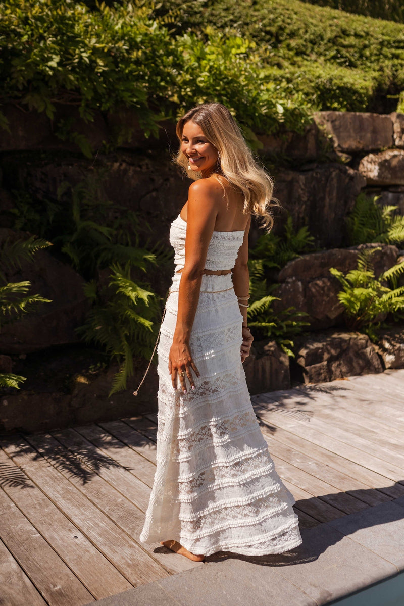 Ecru Defne Lace Set
