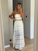 Ecru Defne Lace Set