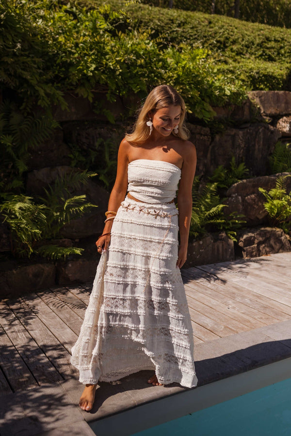 Ecru Defne Lace Set